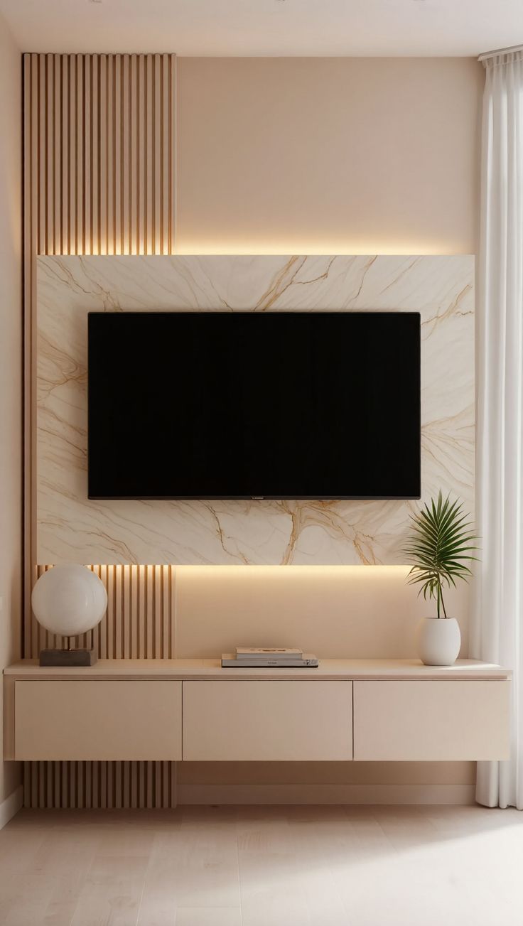 Elegant Focal Point: Modern TV Unit Design