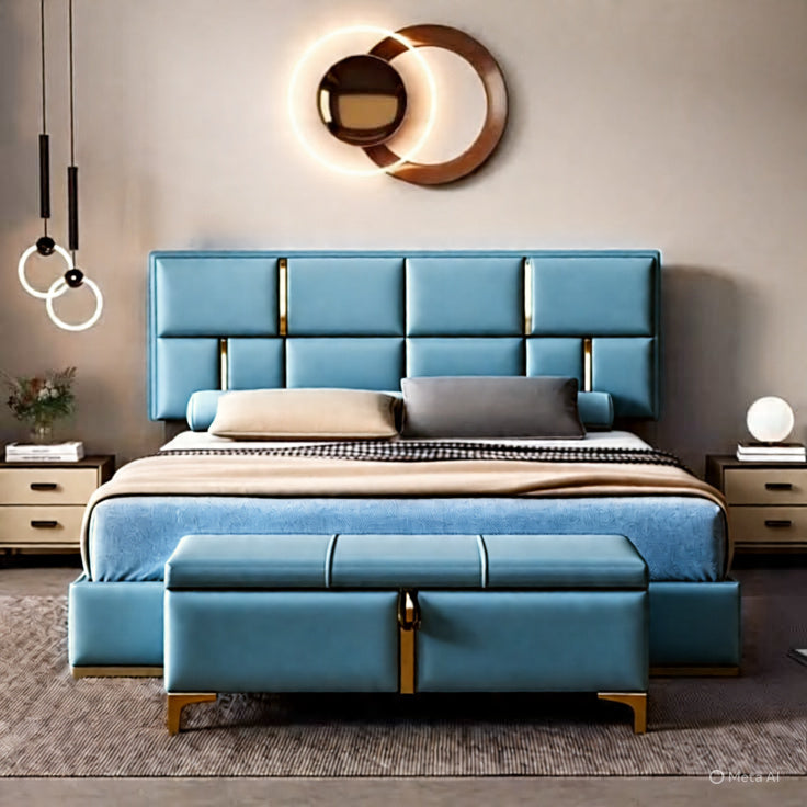 Sophisticated Modern Bedroom with Artistic Decor