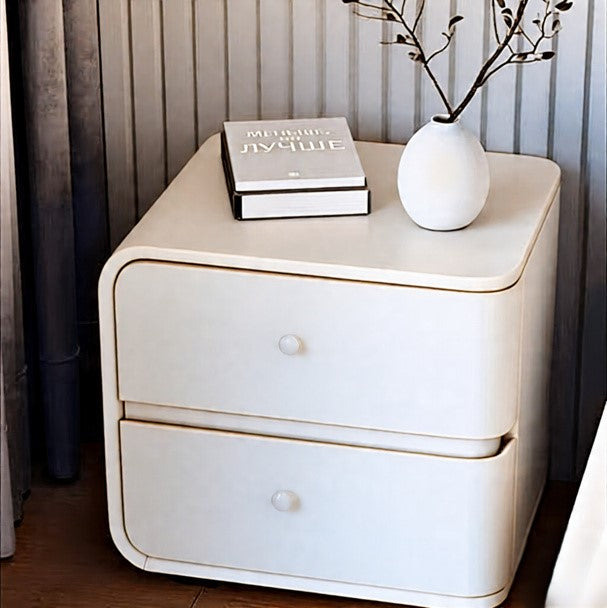 Cozy Corner Nightstand with Natural Accents
