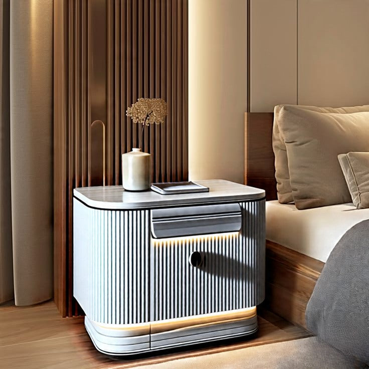 Modern Nightstand with Illuminated Accent